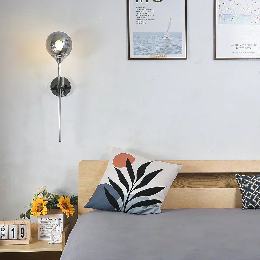 מנורת קיר מזכוכית Lysara בסגנון מודרני סקנדינבי