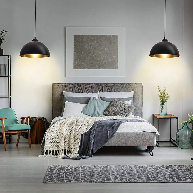 Liora Dome Shade Pendant Light for Ambient Glow in Living Rooms and Bedrooms