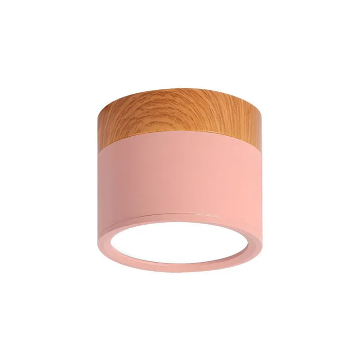 Nordic Cylinder LED Ceiling Light For Hallway With Soft Glow
