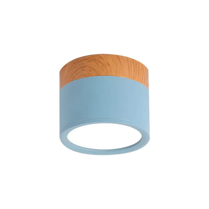 Nordic Cylinder LED Ceiling Light For Hallway With Soft Glow