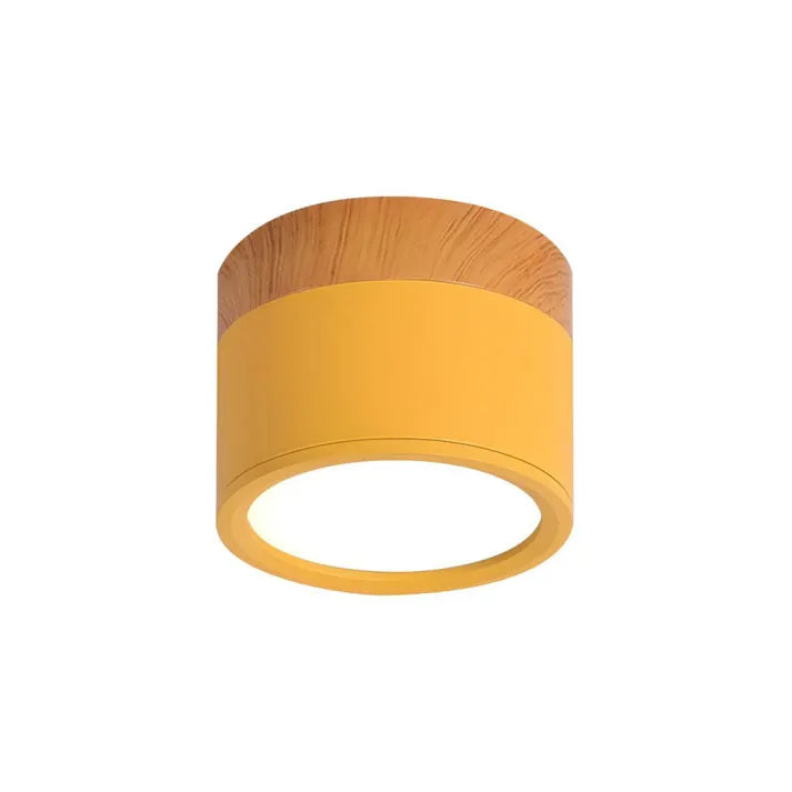 Nordic Cylinder LED Ceiling Light For Hallway With Soft Glow