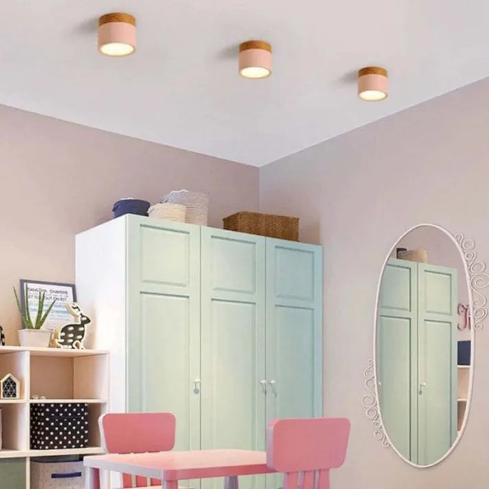 Nordic Cylinder LED Ceiling Light For Hallway With Soft Glow