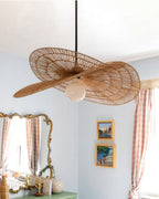 Kairoa Rattan Chandelier Japanese Inspired Wabi Sabi Handwoven Ambient Lighting