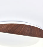 Solvren Nordic Wood Grain LED Ceiling Light For Living Rooms And Bedrooms