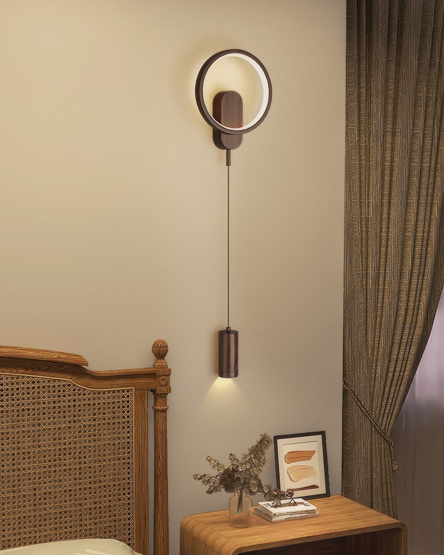 Kairoa Nordic Wood Grain Wall Lamp With Japanese Influence For Cozy Ambience