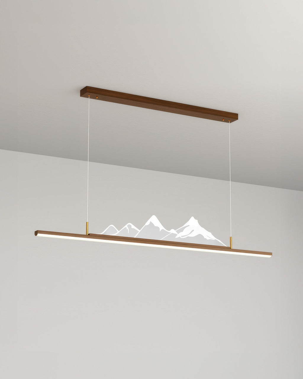 Kirei Zen Long Grain Wood Pendant Light in Japanese Style for Calm Interiors