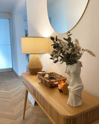 Kairo Handwoven Hemp Desk Lamp With Eco Conscious Weave