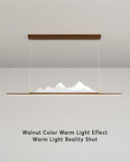 Kirei Zen Long Grain Wood Pendant Light in Japanese Style for Calm Interiors