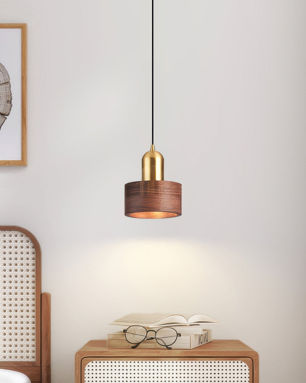 Kurai Cylinder Pendant Light Japanese Inspired Minimalist Ceiling Fixture