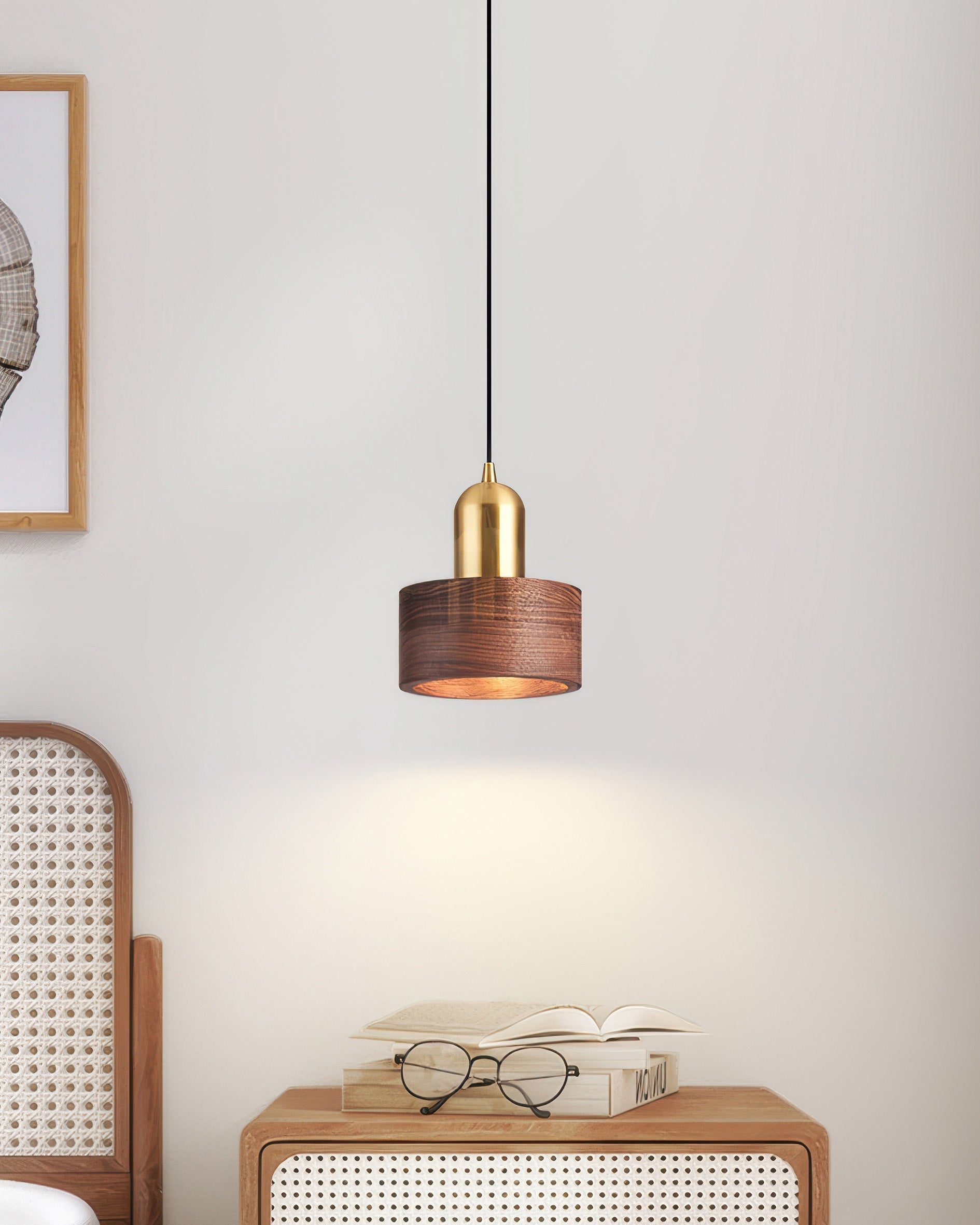Kurai Cylinder Lampa Wisząca Japońska Inspiracja Minimalistyczna Lampa Sufitowa