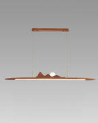 NovaLine Wooden Strip Pendant Light in Wabi Sabi Style
