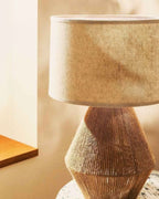 Kairo Handwoven Hemp Desk Lamp With Eco Conscious Weave