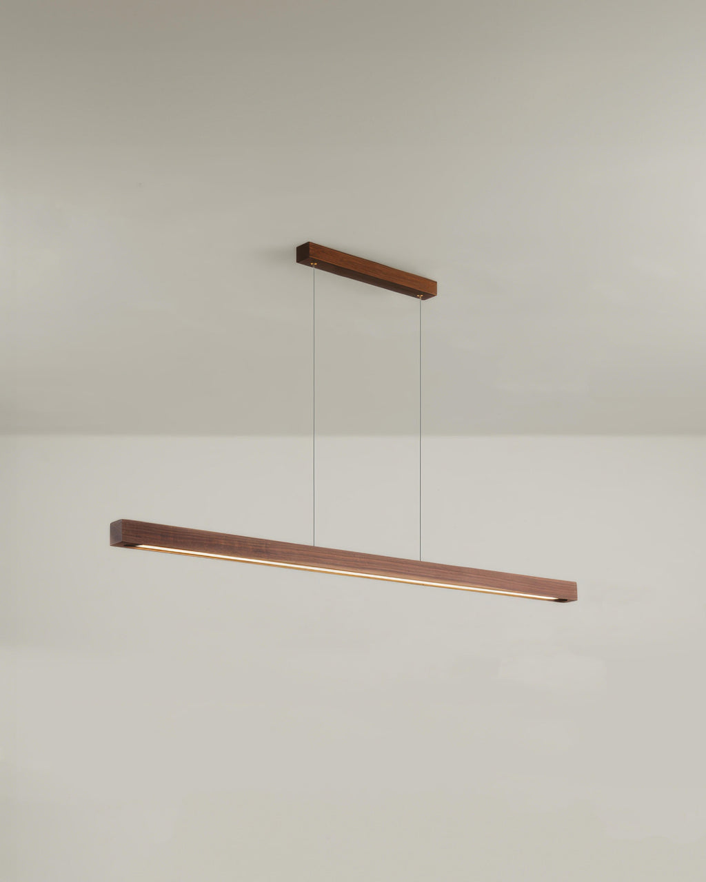 Cavell Walnut Minimalist Pendant Light With French Medieval Charm