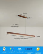 Cavell Walnut Minimalist Pendant Light With French Medieval Charm