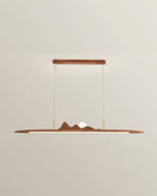 NovaLine Wooden Strip Pendant Light in Wabi Sabi Style