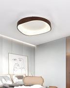 Solvren Nordic Wood Grain LED Ceiling Light For Living Rooms And Bedrooms