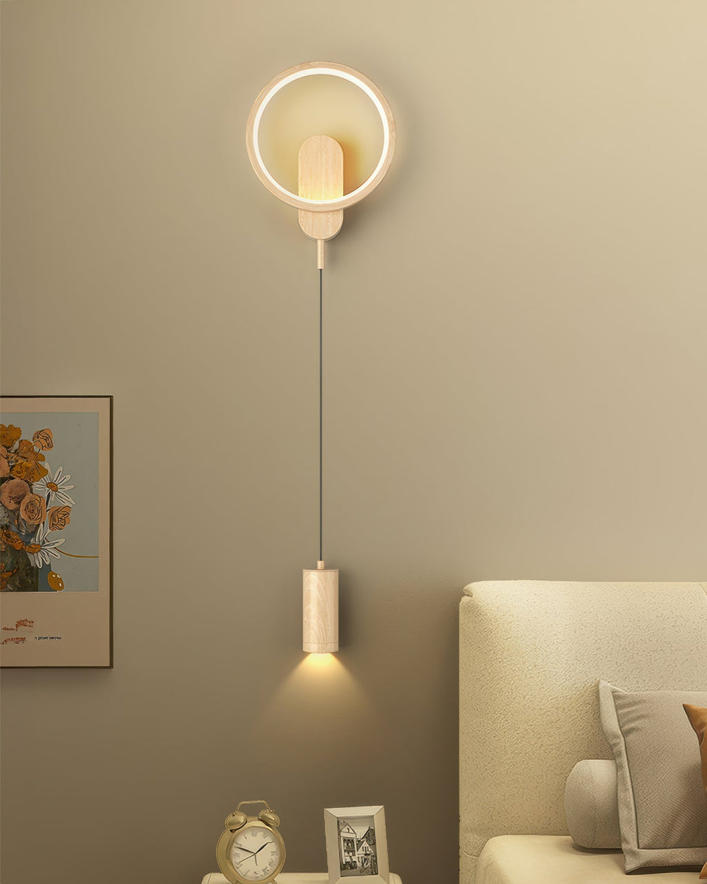 Kairoa Nordic Wood Grain Wall Lamp With Japanese Influence For Cozy Ambience