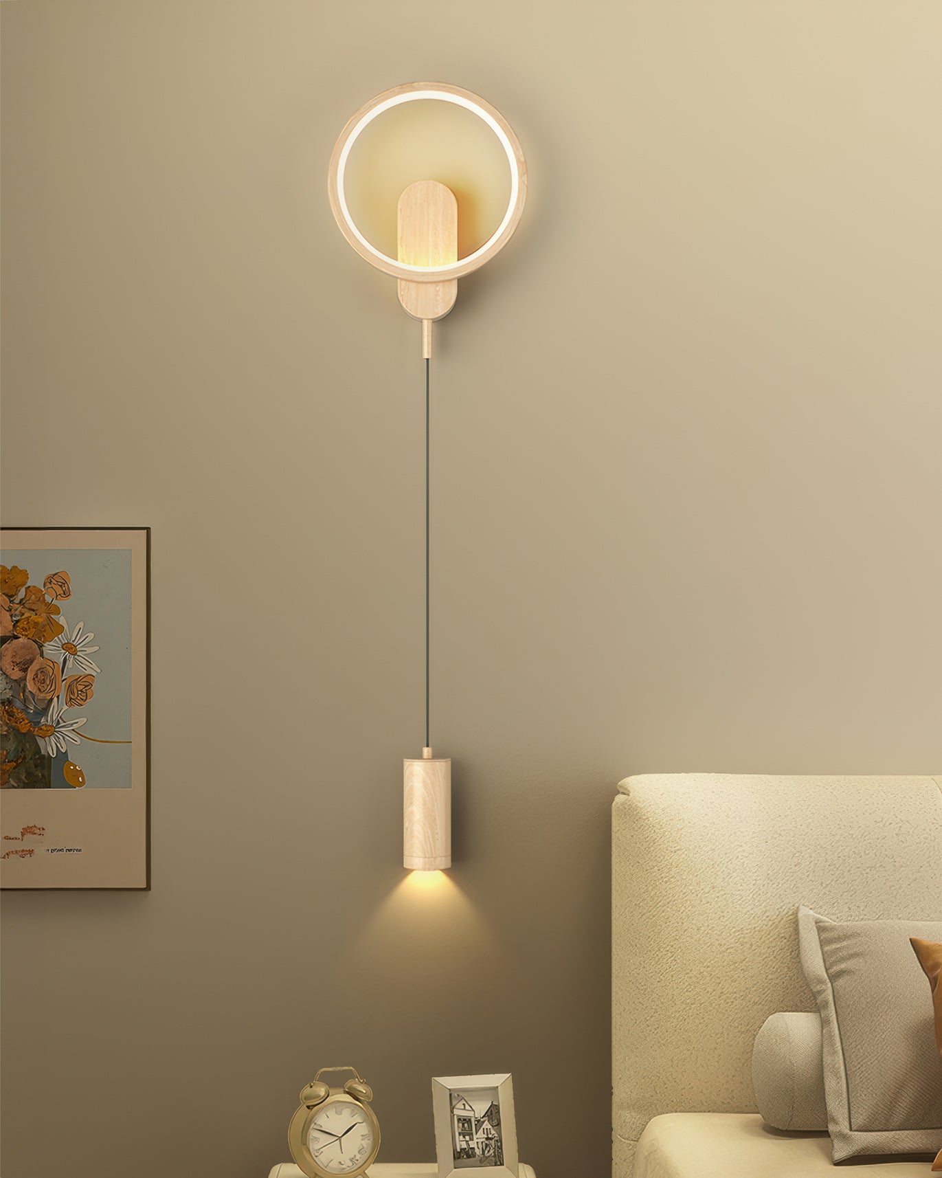 Kairoa Nordic Wood Grain Wall Lamp With Japanese Influence For Cozy Ambience