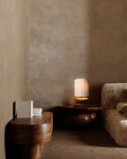 SylvaLume Tranquil Wood Table Lamp With Minimalist Wood Base LED Compatible