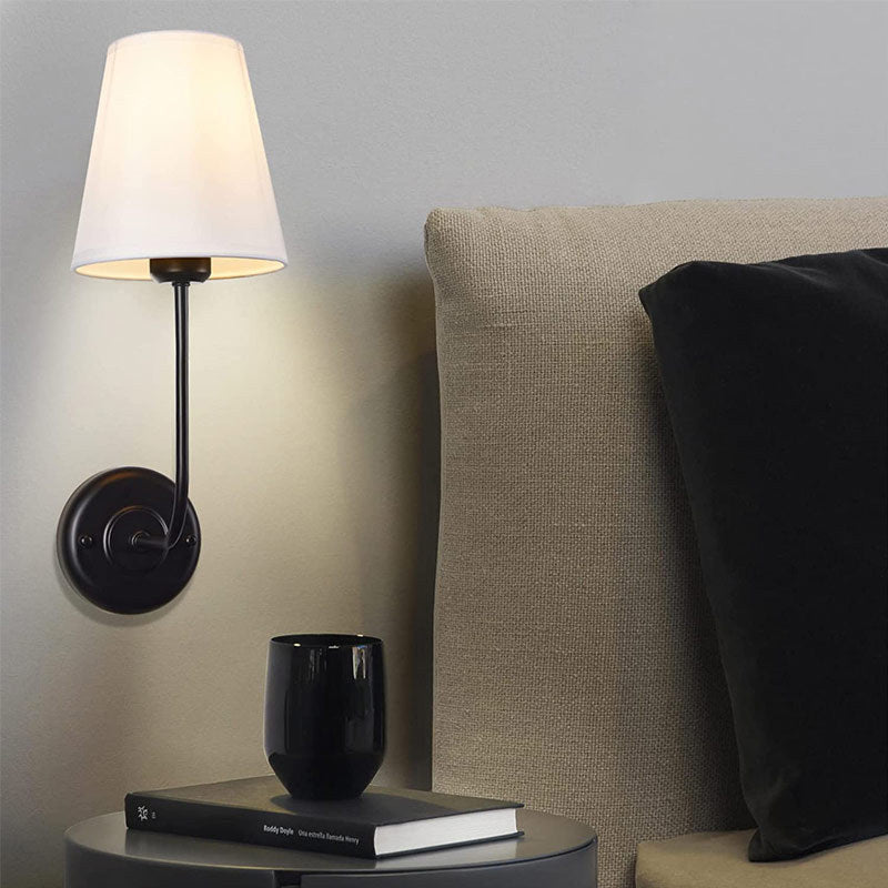 现代壁灯 | 黄铜臂 亚麻灯罩 | Svulp