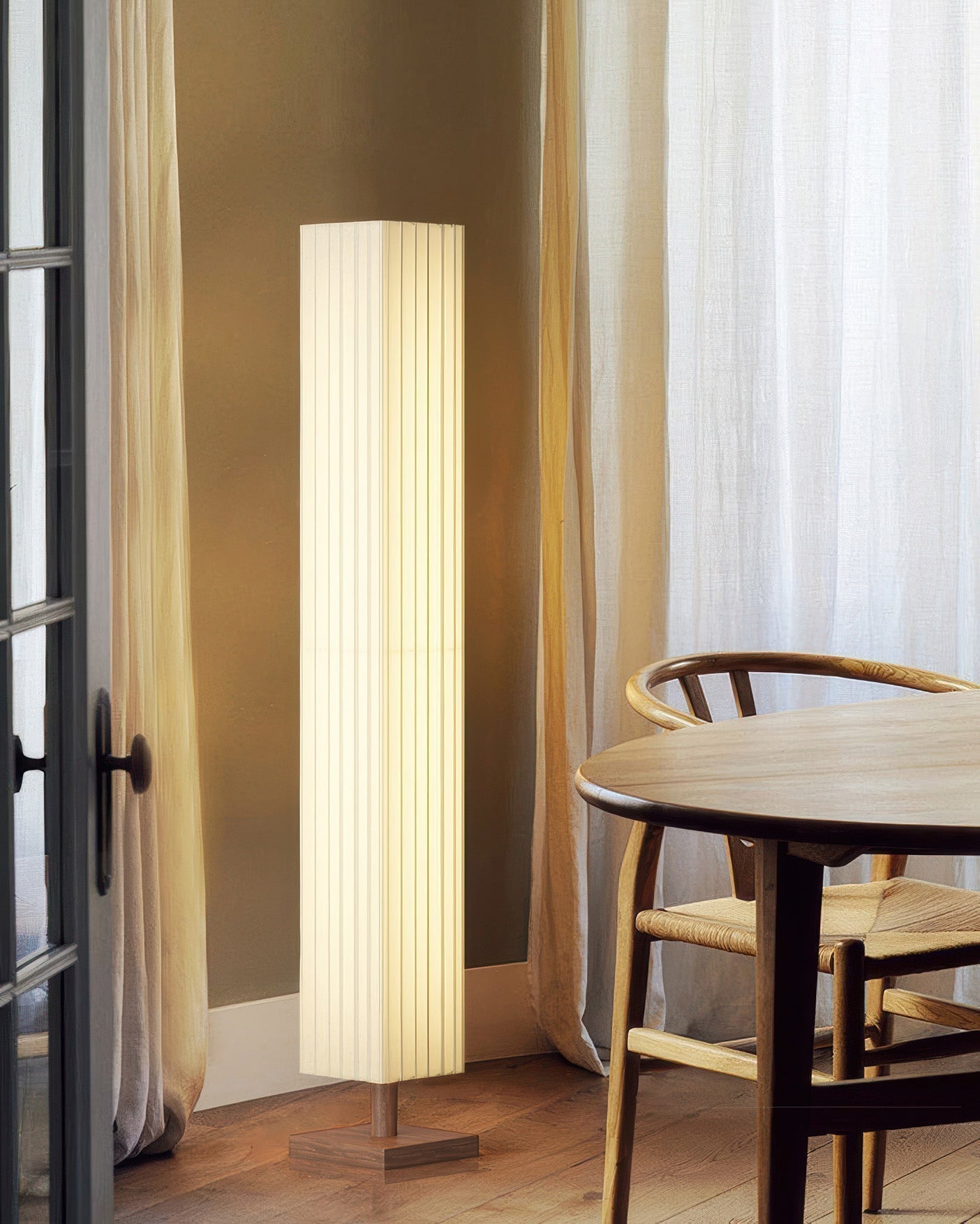 Nirela Wabi-Sabi Floor Lamp For Living Room And Reading Nook