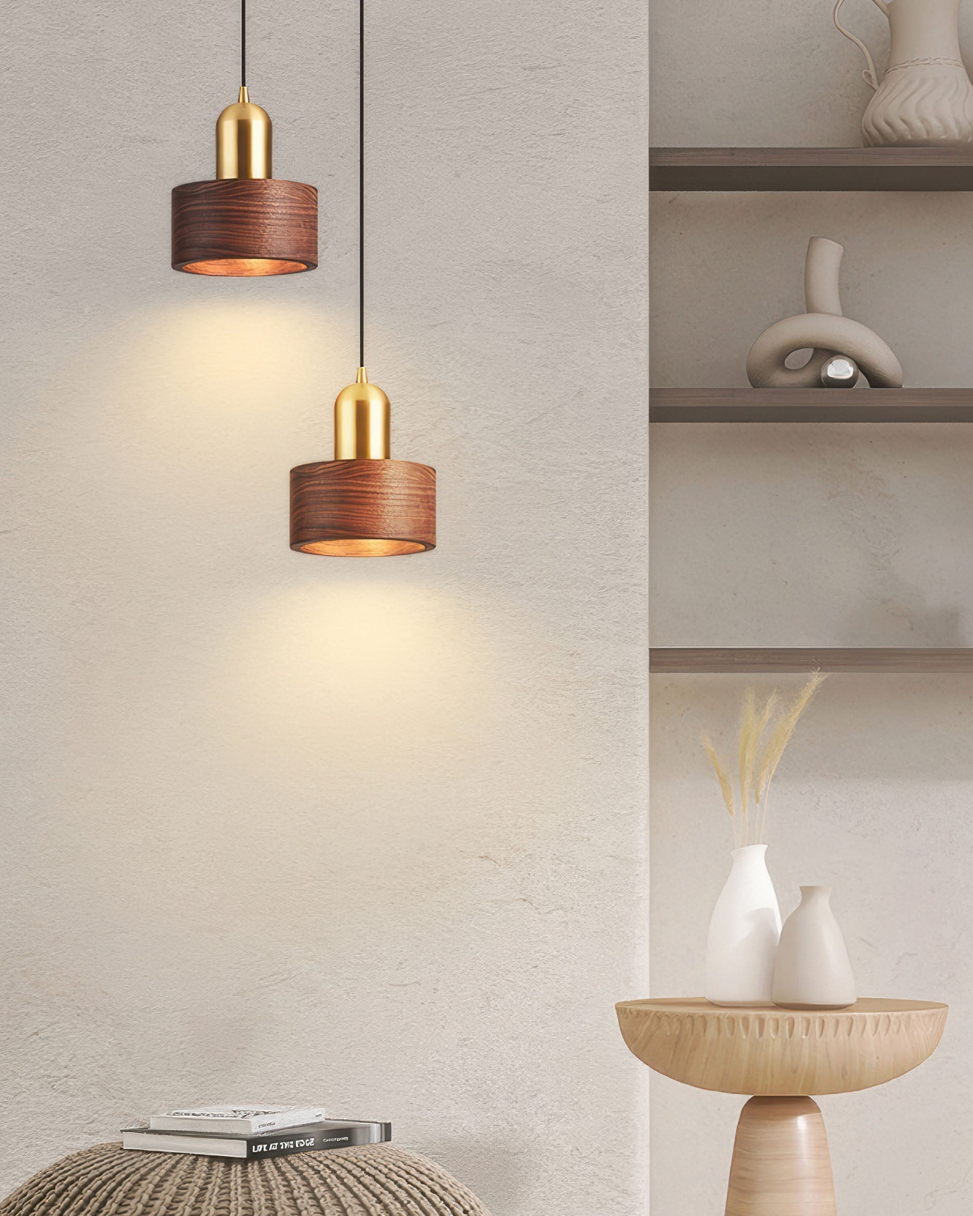 Kurai Cylinder Lampa Wisząca Japońska Inspiracja Minimalistyczna Lampa Sufitowa