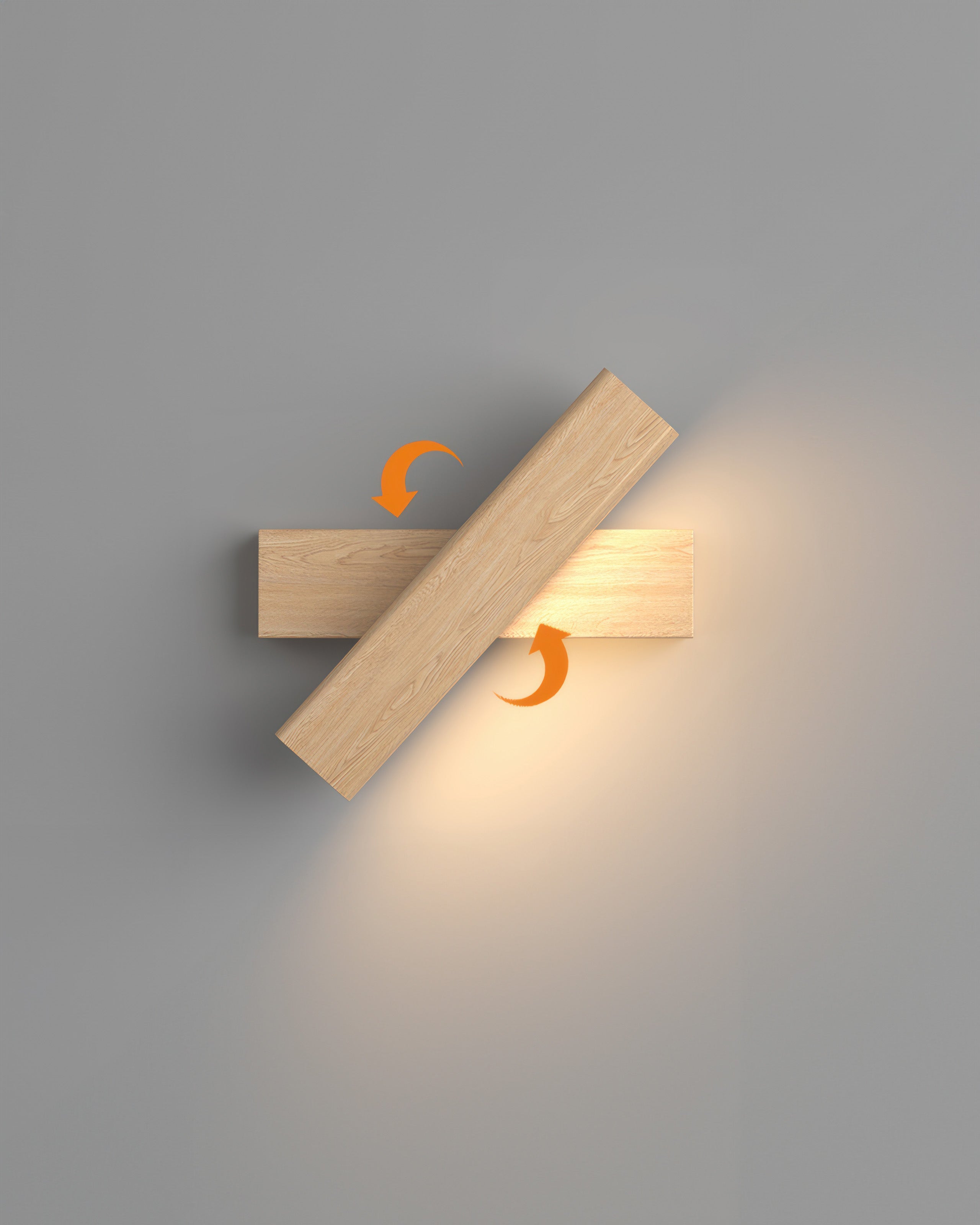 Eldara Nordic Wood Grain Wall Light With Adjustable Rotatable Arm