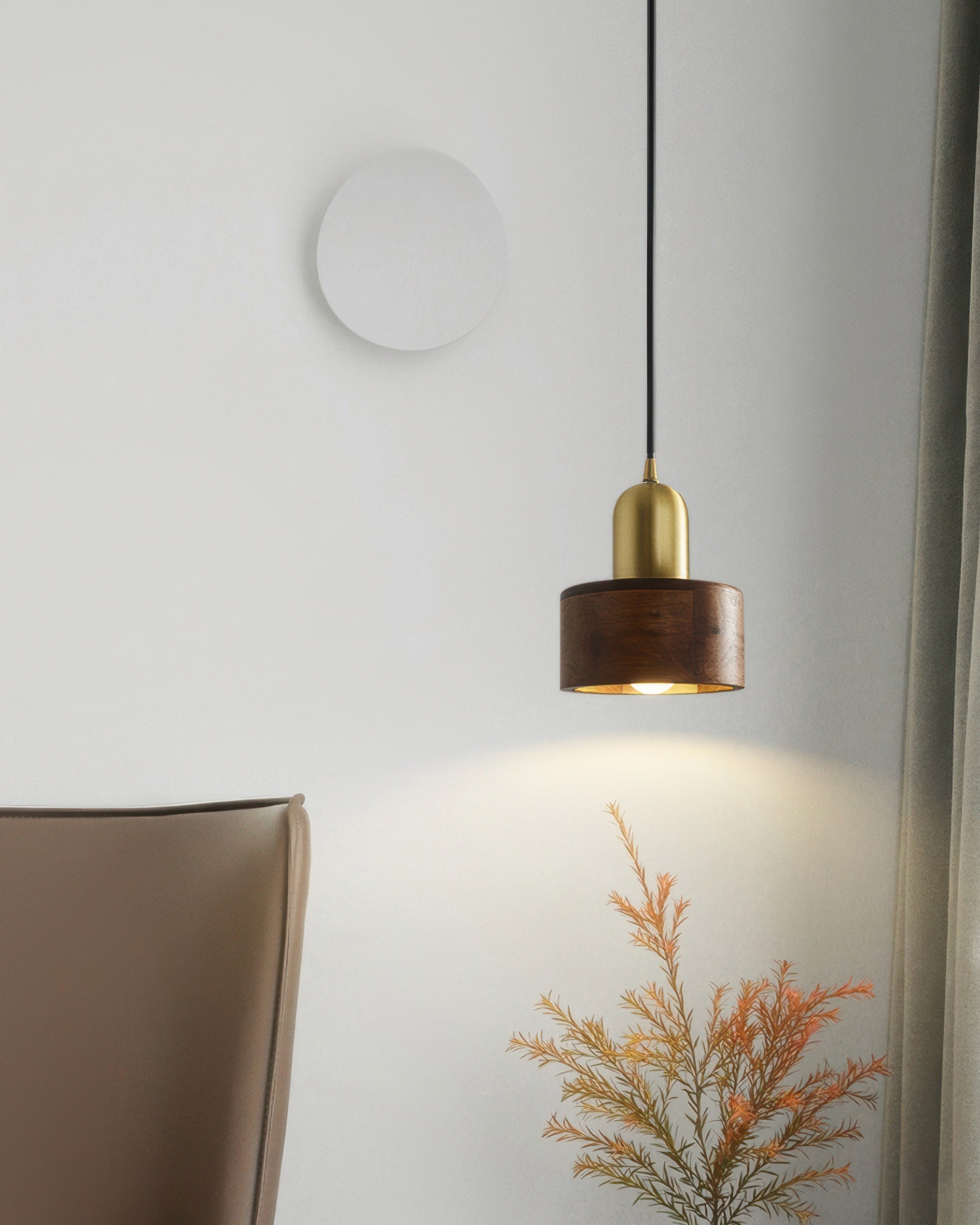 Kurai Cylinder Pendant Light Japanese Inspired Minimalist Ceiling Fixture