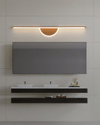 Sylva Arc Wood Wall Light With Soft Tube Glow For Ambient TV Backdrops