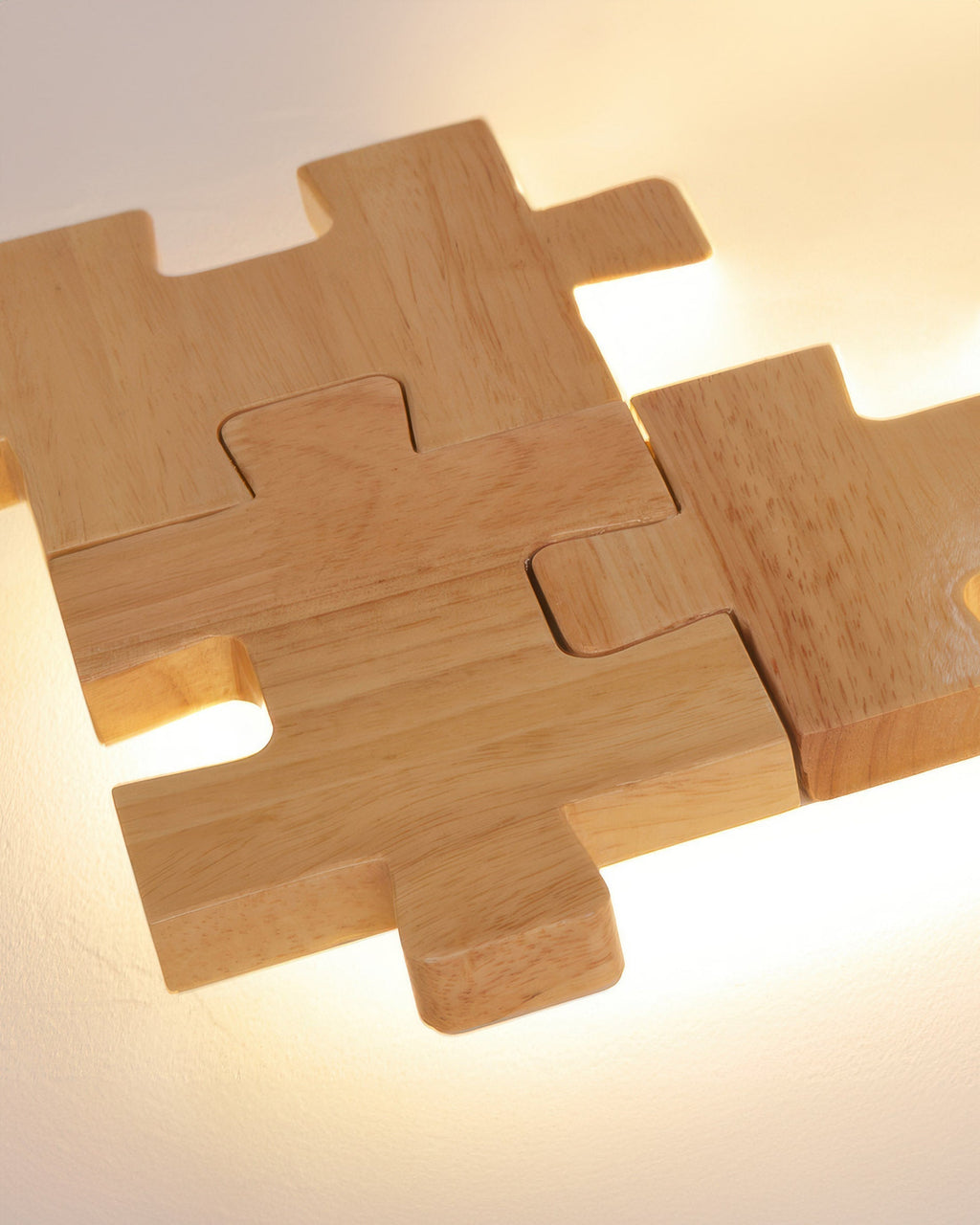 SylvaOak Wood Puzzle LED Wall Sconce Nordic Minimalist Style