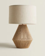 Kairo Handwoven Hemp Desk Lamp With Eco Conscious Weave