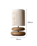 SylvaLume Tranquil Wood Table Lamp With Minimalist Wood Base LED Compatible