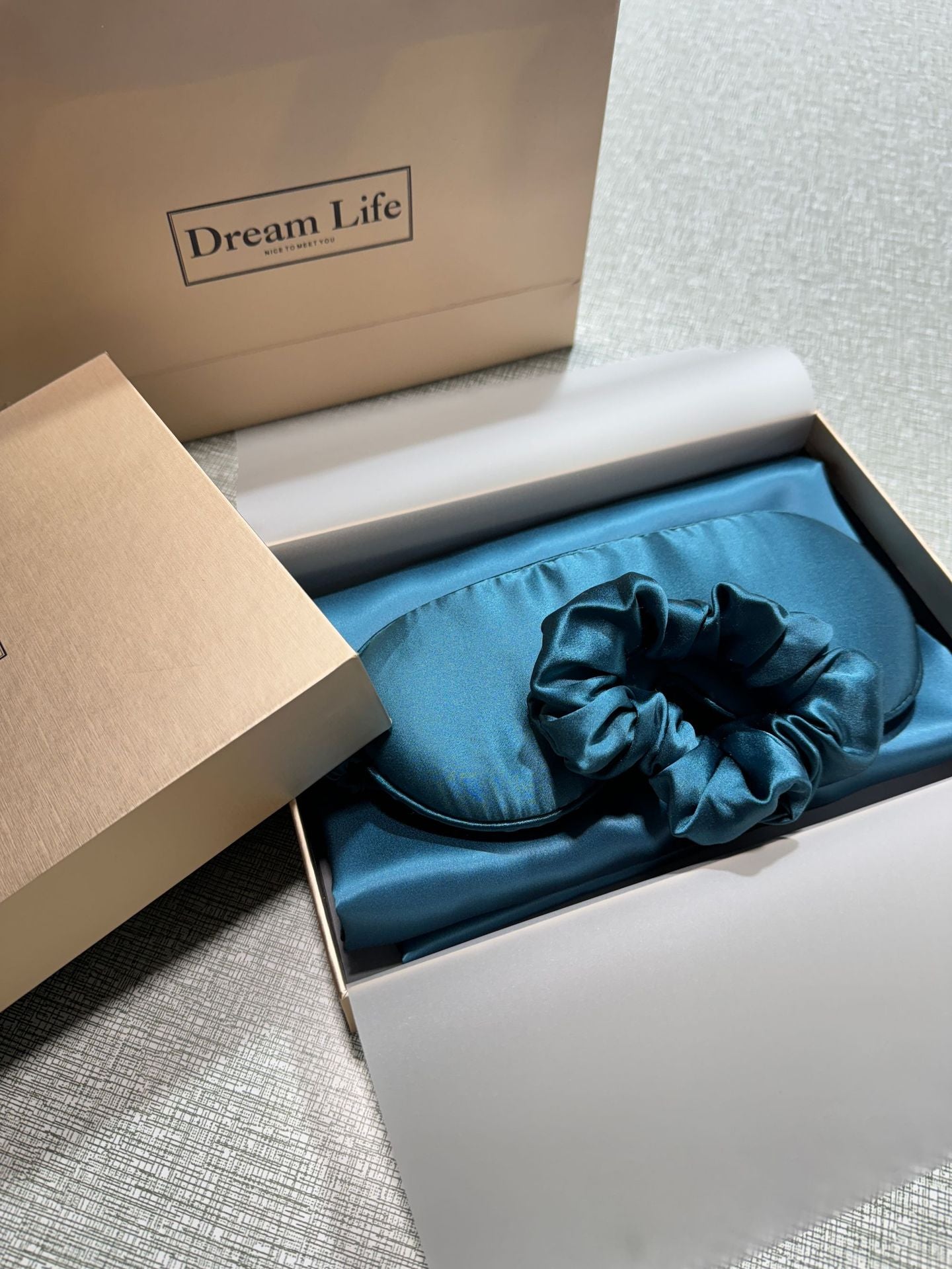 夜曲丝绸睡眠套装含枕套与眼罩