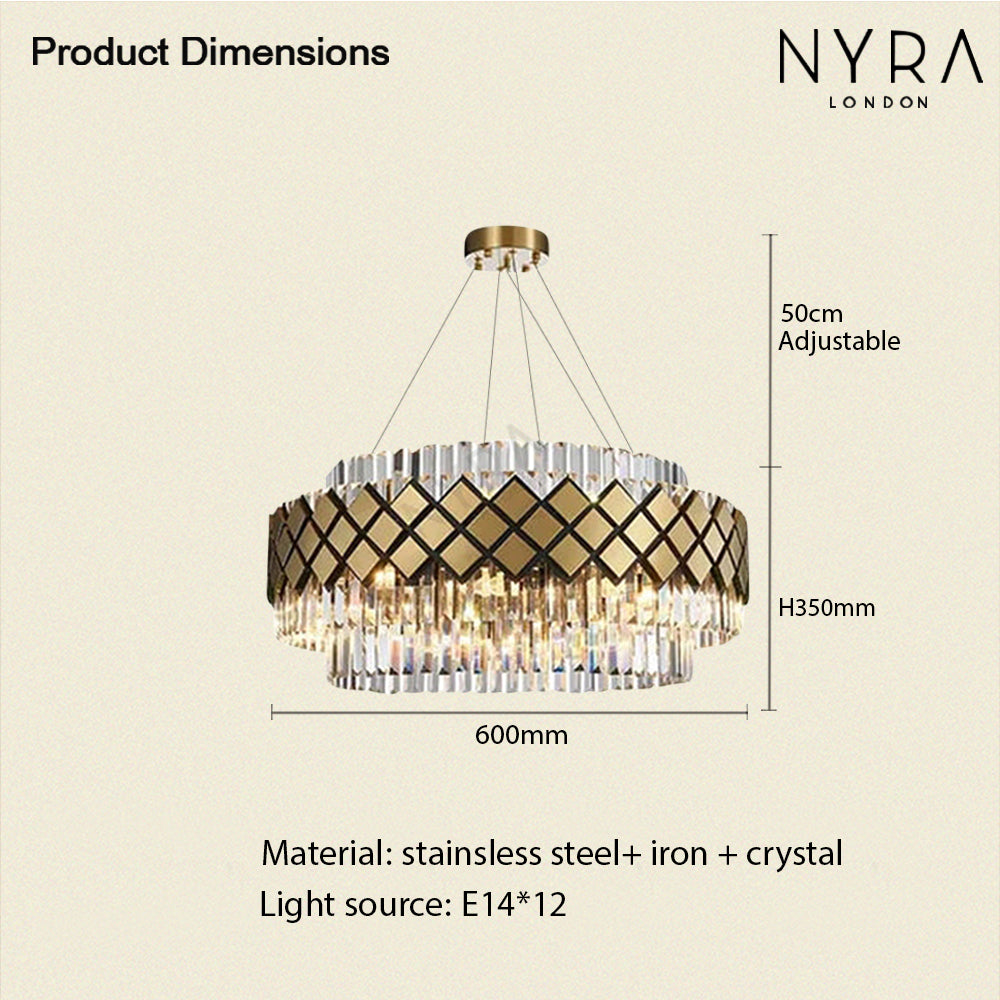 Aurelia Glass Pendant Light in Modern Luxury Glow Finish