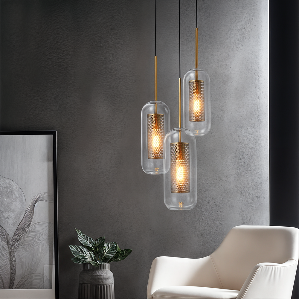 NovaLox Nordic Glass Pendant Light for Kitchen and Dining