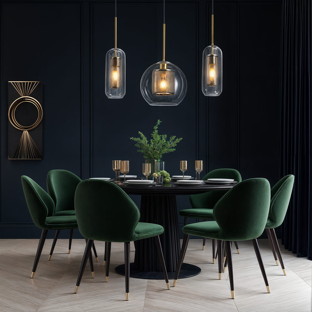 NovaLox Nordic Glass Pendant Light for Kitchen and Dining