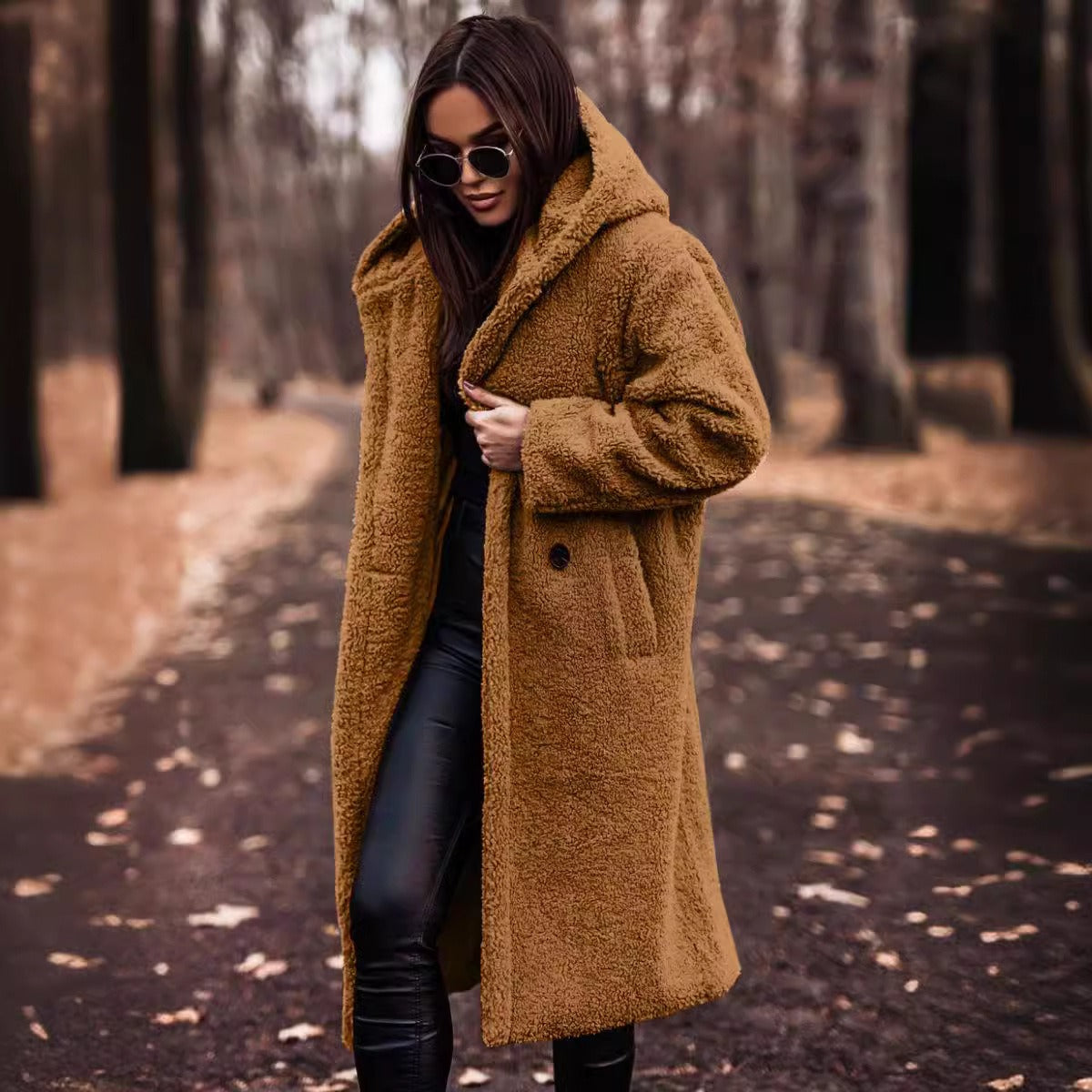 Luxury Wool Winter Coat | Hooded Full Length Burgundy Design | Svulp