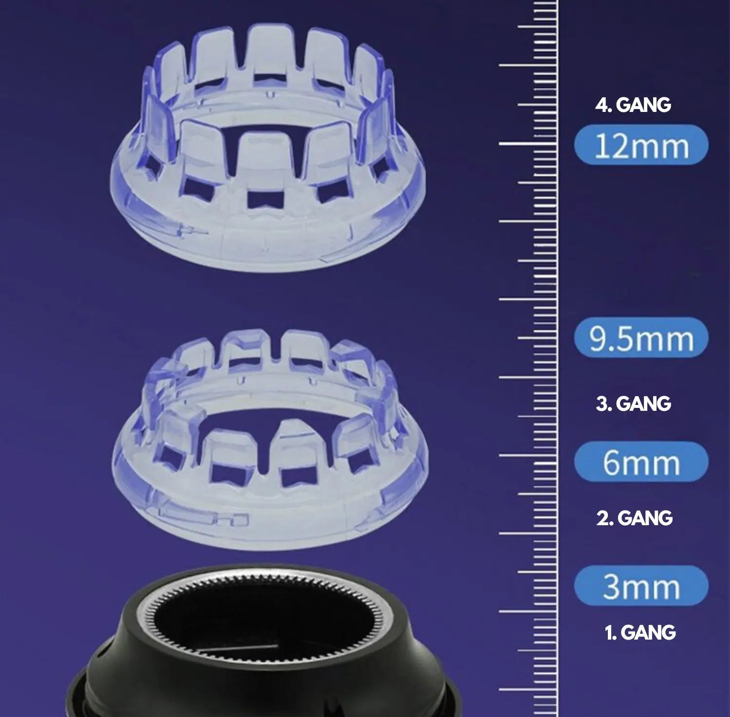 Tagliacapelli senza fili NovaEdge con lame di precisione in acciaio inox Ricarica USB 1,5 ore