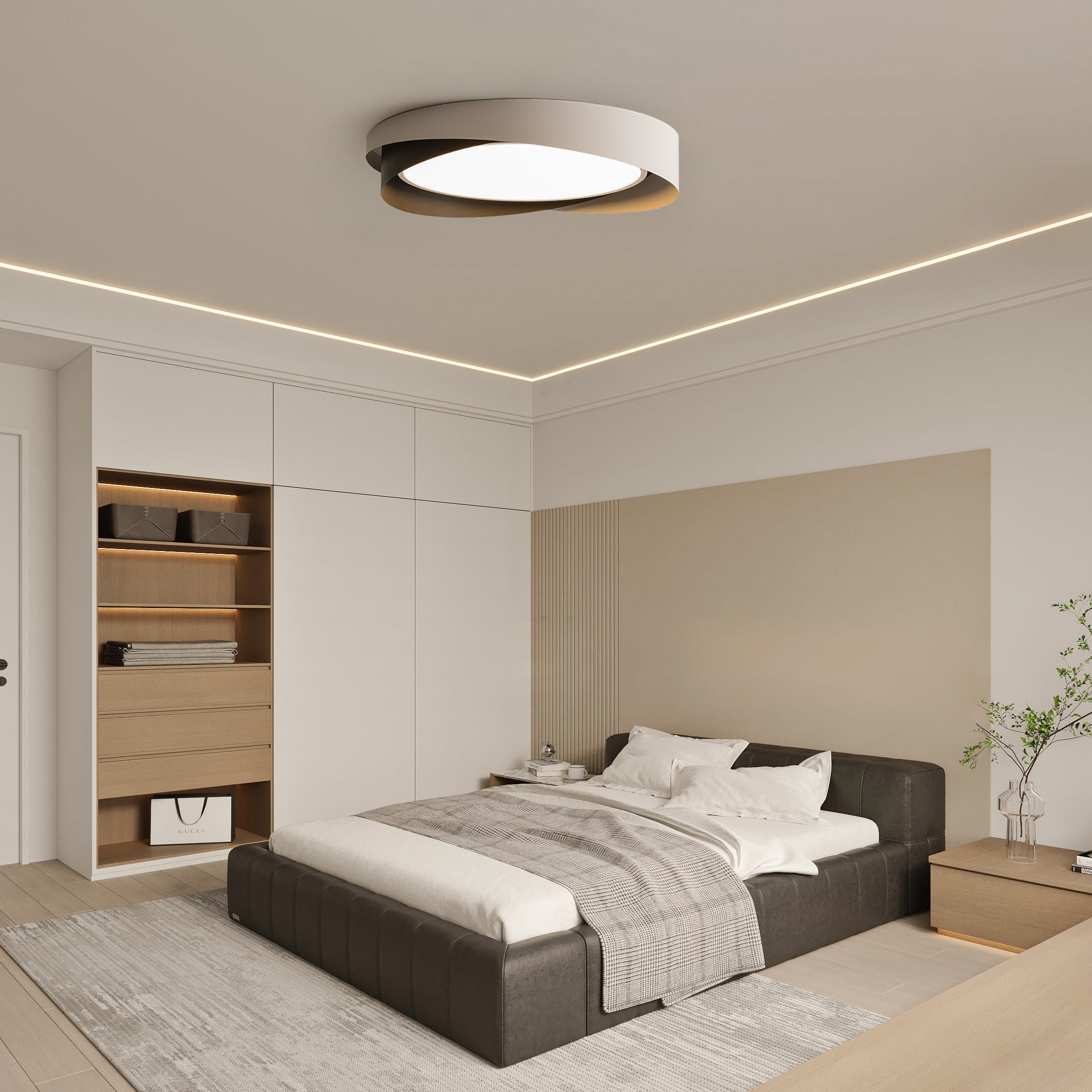 Lyra Halo Ceiling Light With Minimalist Warm Glow Design