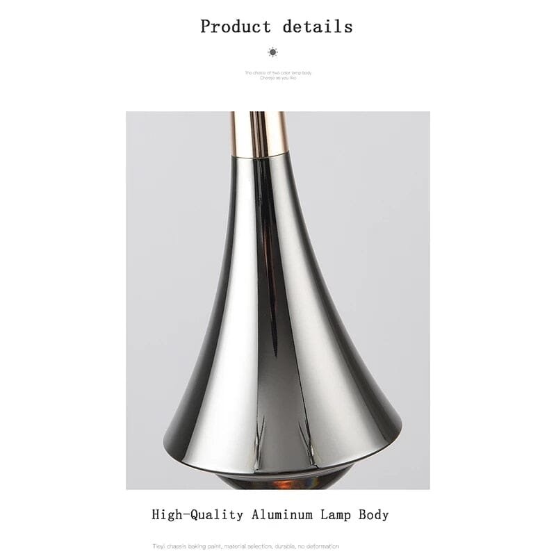 Aurora Dewdrop LED Pendant Lights With Glass Shade