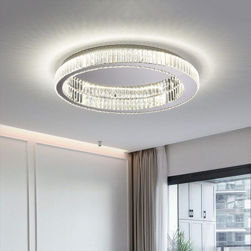 Aurelia Ring Crystal Chandelier For Soft Bedroom Lighting