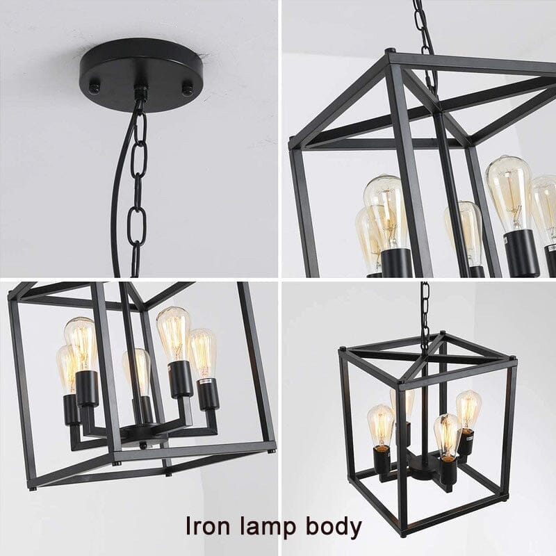 Farmhouse Dining Room Chandelier E26 Base, LED/Incandescent