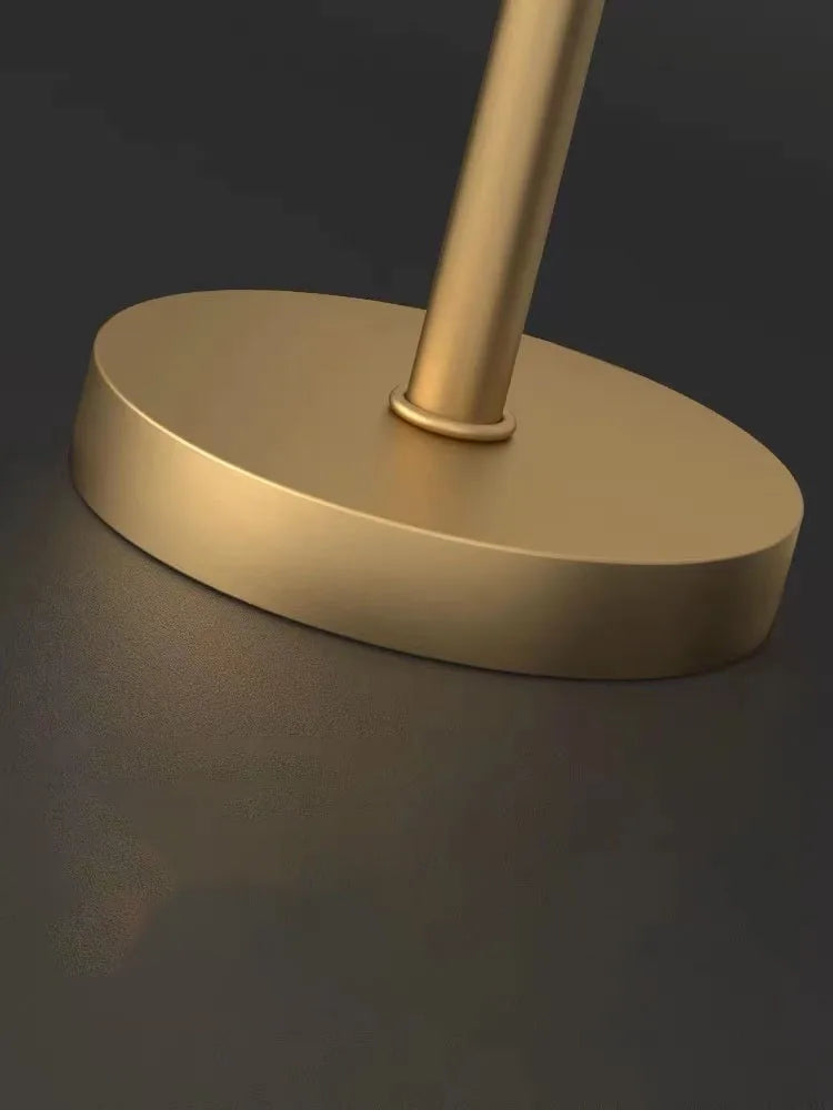 Aurelia Italian-Inspired Gold Glass Ball Table Lamp