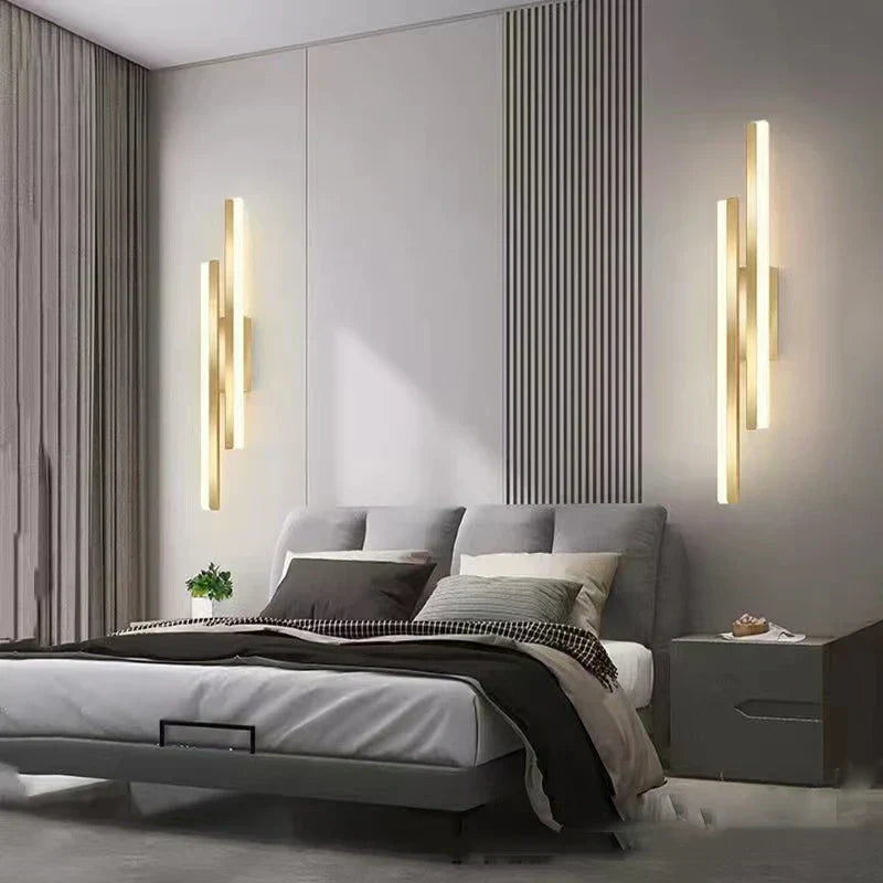 Lâmpada de Parede LumaStripe Fita LED Elegante para Quartos Modernos