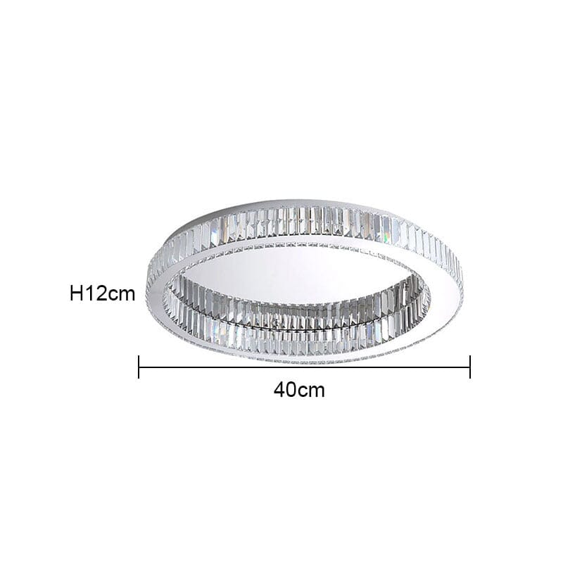 Aurelia Ring Crystal Chandelier For Soft Bedroom Lighting