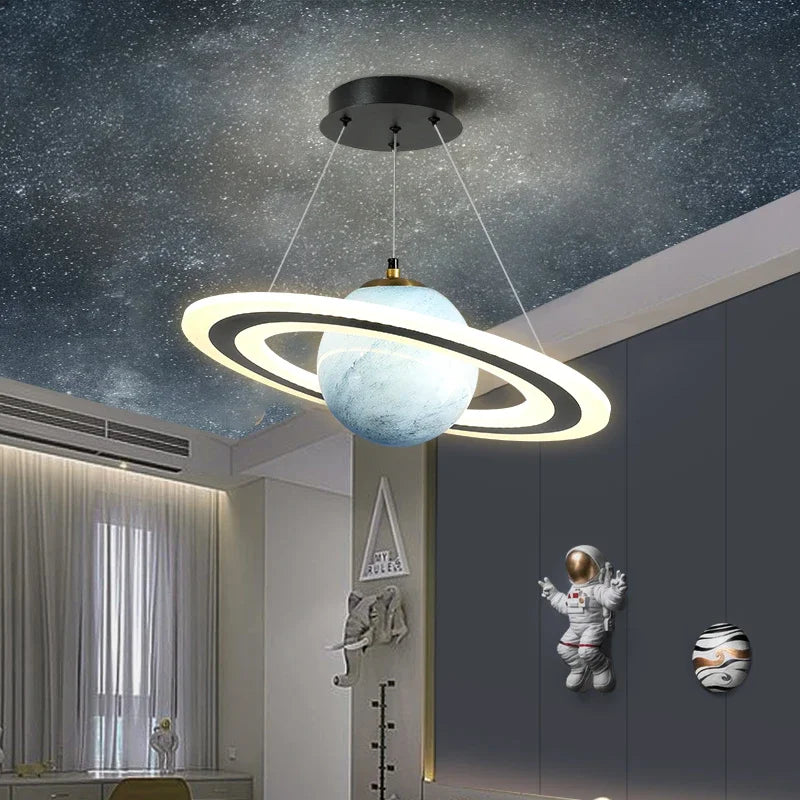 Lumenix Orbit LED Chandeliers for Kids Planets and Stars