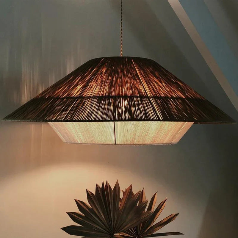 Aurelle Rattan Wabi Sabi Pendant Lights For Cozy Spaces