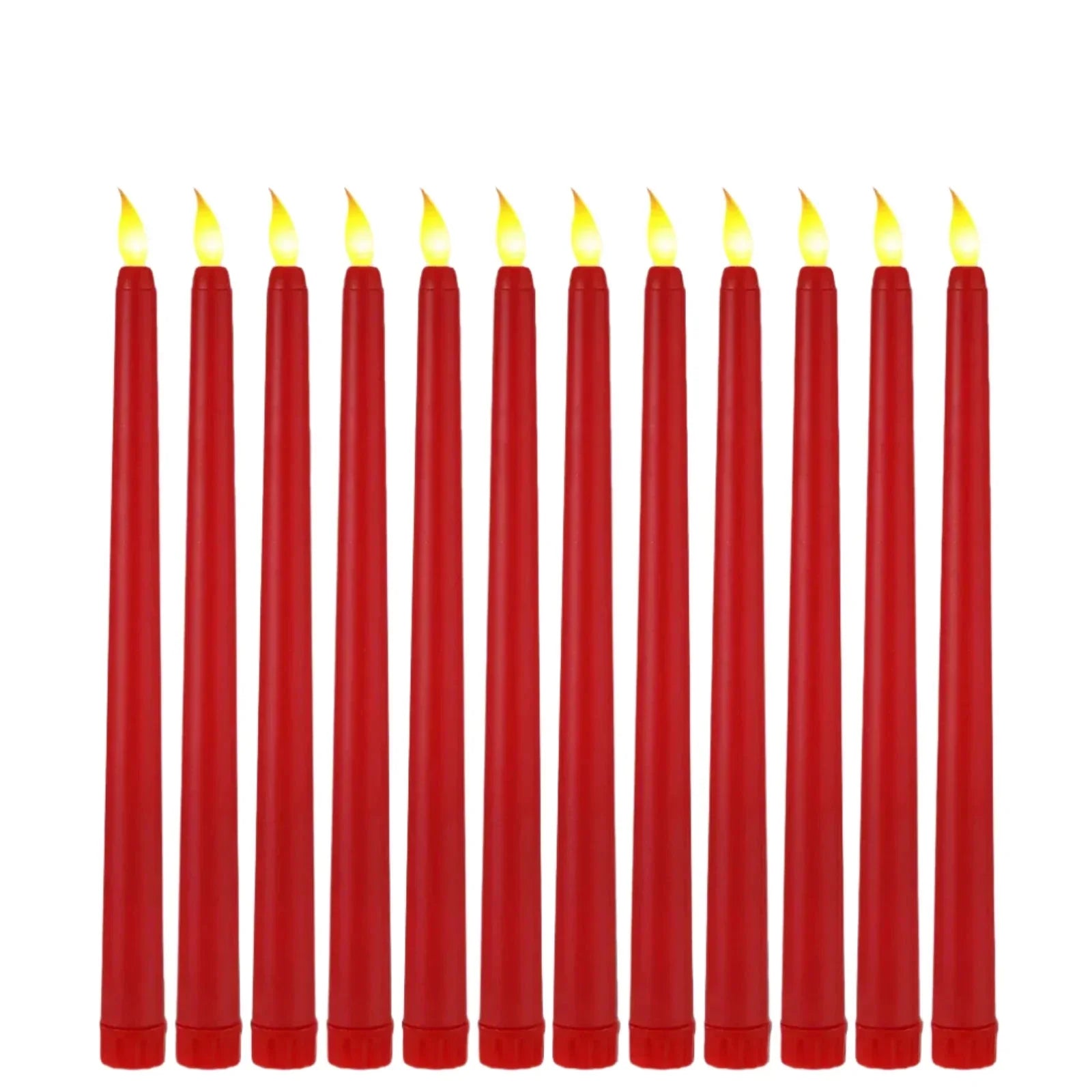 UmbraGlo LED-mustat kartiokynttilät Halloweeniksi ja häihin