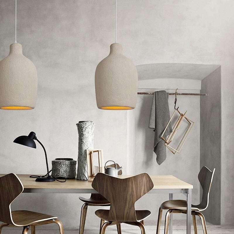 Aeris Wasabi Japandi Pendant Lights With Warm Glow