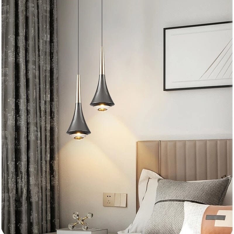 Aurora Dewdrop LED Pendant Lights With Glass Shade